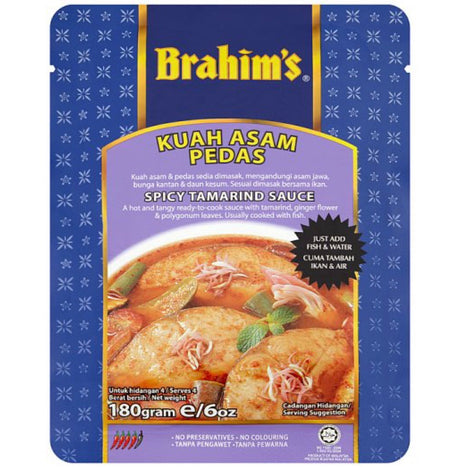 Brahim’s Kwah Asam Pedas (Spicy Tamarind Sauce) 180g - AOS Express