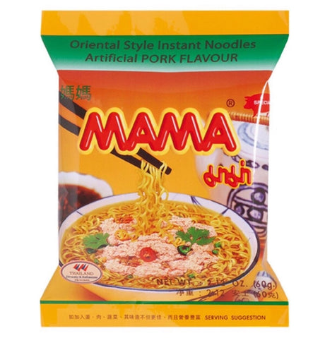 Mama Pork Flavour Instant Noodle 1Box (30x60g) 1.8kg