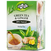 Dalgety Green Tea & Ginger Herbal Tea 40g - AOS Express