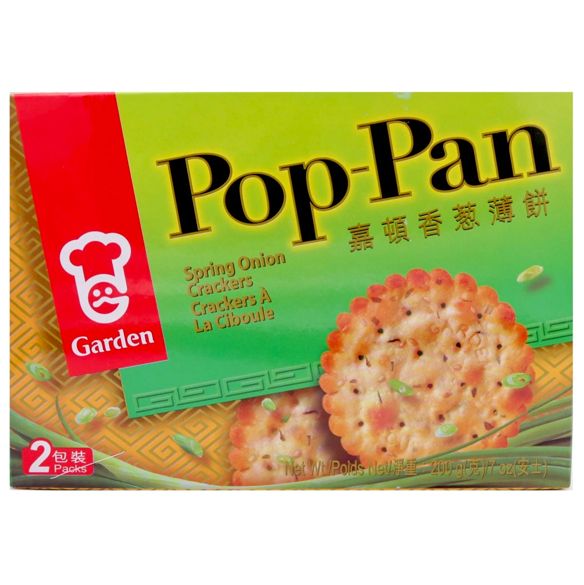 Garden Pop Pan Spring Onion Crackers 200g - AOS Express
