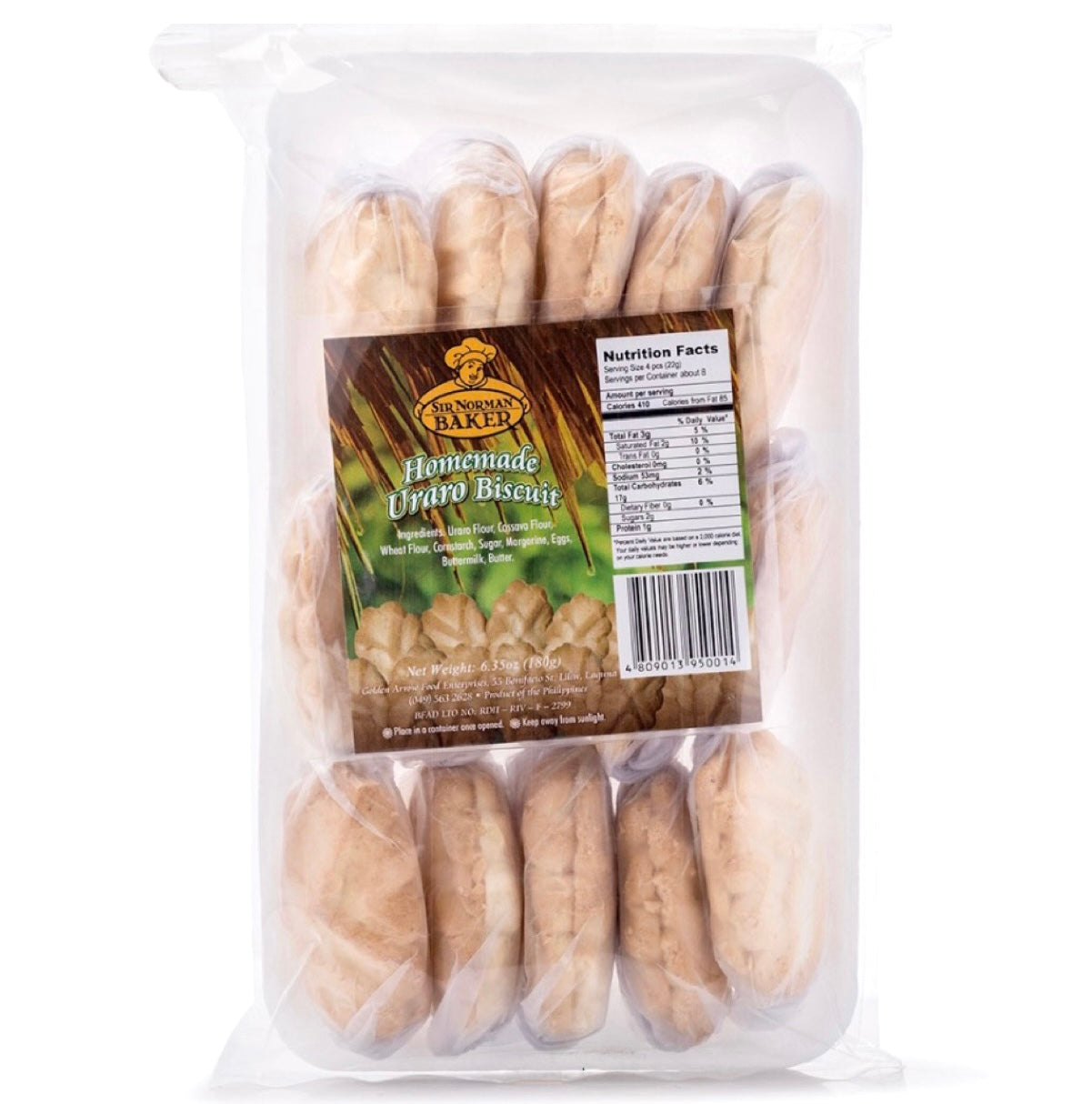 Sir Norman Baker Uraro Biscuit 180g - AOS Express