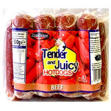 Mandhey’s Manyaman Tender & Juicy Beef Hotdogs 500g - AOS Express
