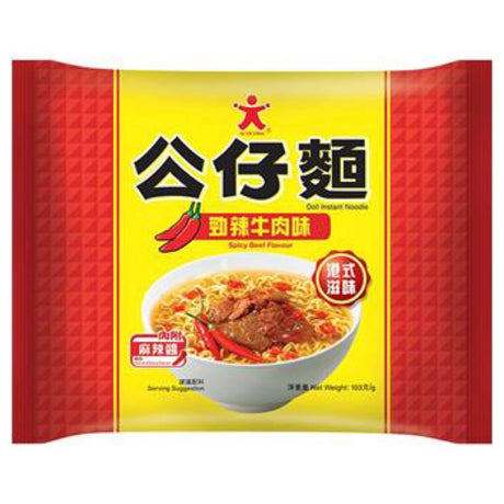 Doll Spicy Beef Flavour Instant Noodle 103g - AOS Express