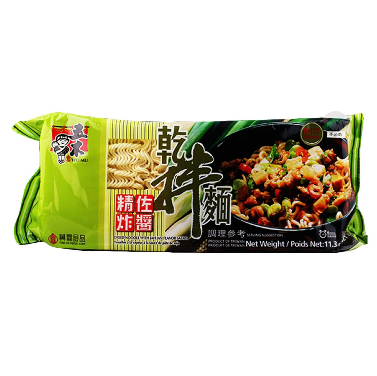 WM Wu-Mu Dried Noodle With Jah Jan Flavour Sauce 321g