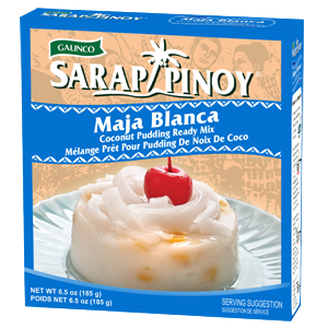 Sarap Pinoy Maja Blanca (Coconut Pudding Mix) 185g - AOS Express
