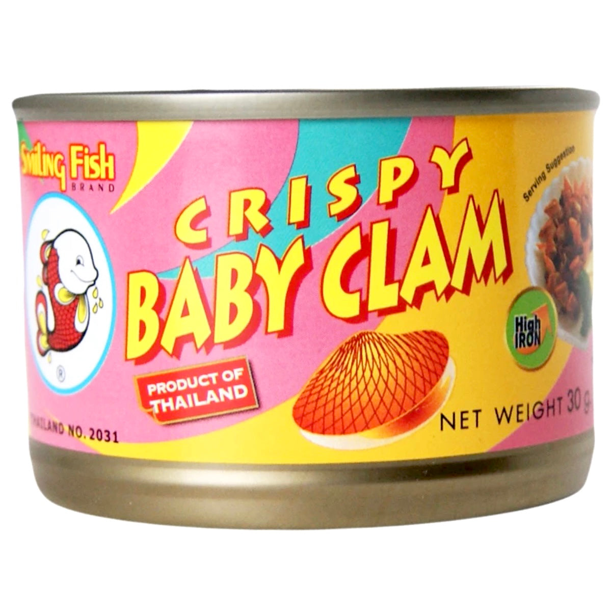 Smiling fish Crispy Baby Clams 30g - AOS Express