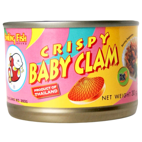 Smiling fish Crispy Baby Clams 30g - AOS Express