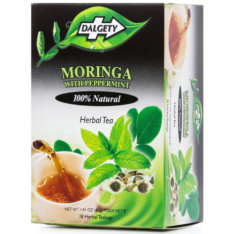 Dalgety Moringa with Peppermint Herbal Tea 40g - AOS Express
