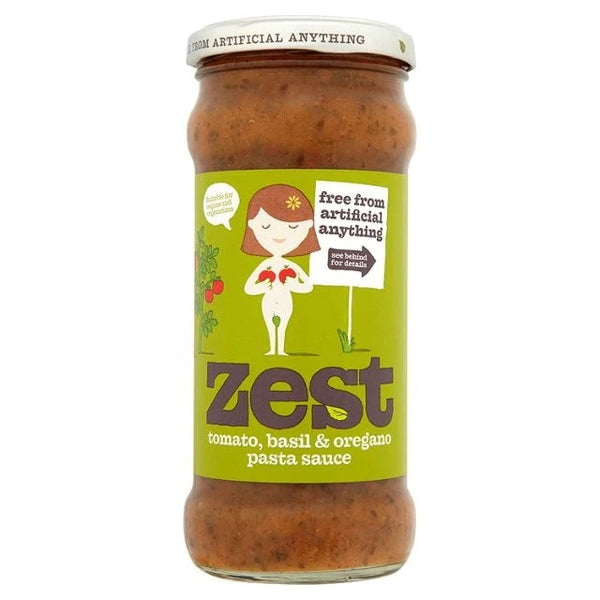 Zest Tomato, Basil & Origano Pasta Sauce 340g - AOS Express