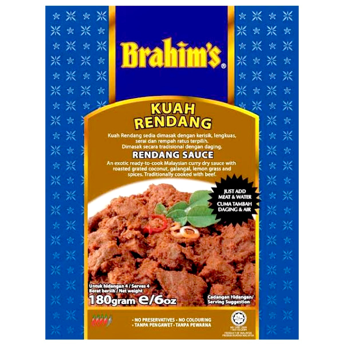 Brahim’s Kuah Rendang (Rendang Sauce) 180g - AOS Express