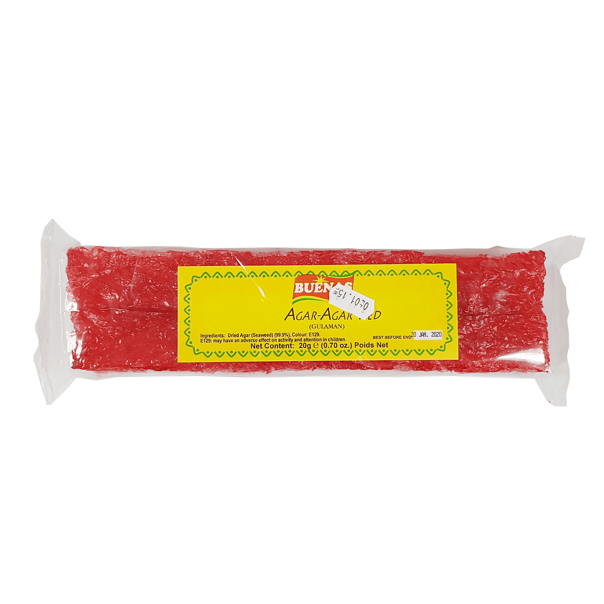 Buenas Agar Agar Red Gulaman (Gelatin) 20g