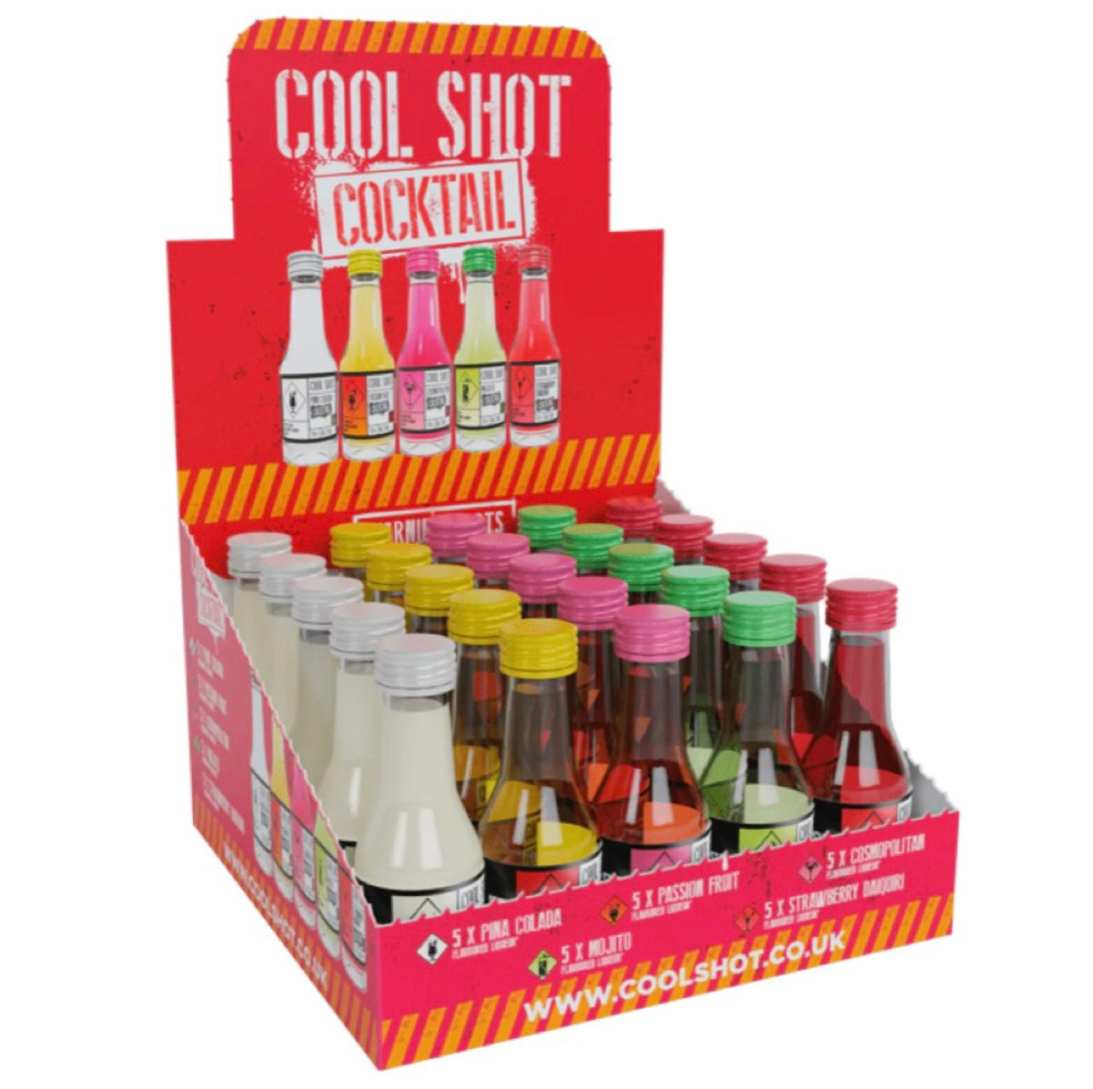 Cool Shot Cocktail Mixed Vodka Shots 25 x 20ml