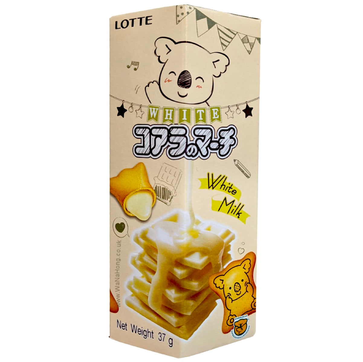 Lotte Koalas White Milk Flavour Biscuits 37g - AOS Express