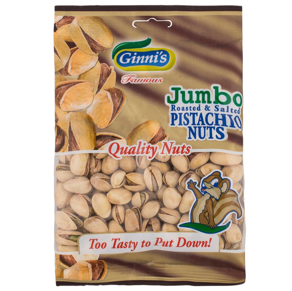 Ginni’s Jumbo Roasted & Salted Pistachio Nuts 150g - AOS Express