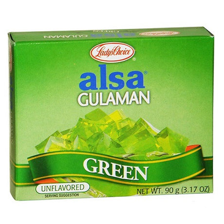 Lady's Choice Alsa Gulaman Green (Agar Powder)90g - Asian Online Superstore UK