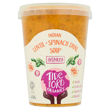 Tideford Organics Fresh Revitalising Sweet Potato, Lentil + Quinoa Soup 600g - AOS Express