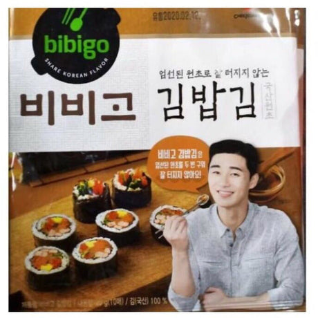 CJ Bibigo Kimbap Roasted Laver Seaweed 1pack(10 sheets)