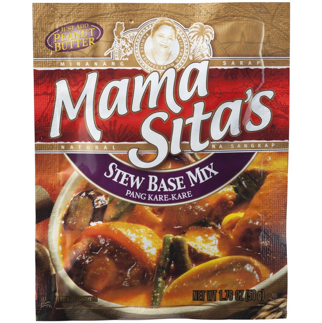 Mama Sita’s Kare Kare Mix(Stew Base Mix) 50g - AOS Express Asian and Oriental Grocery UK, London, Leeds, Manchester, Birmingham, Oxford, Norfolk, Wales, Scotland, England, Essex, Brighton, Northern Ireland, United Kingdom, Devon, Cotswolds, Chinese grocery, Korean supermarket, Filipino Store, Thai Grocer
