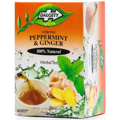 Dalgety Peppermint & Ginger Herbal Tea 40g - AOS Express