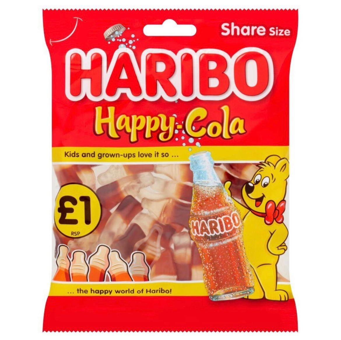 Haribo Bags Happy Cola (RRP 1.00) 160g