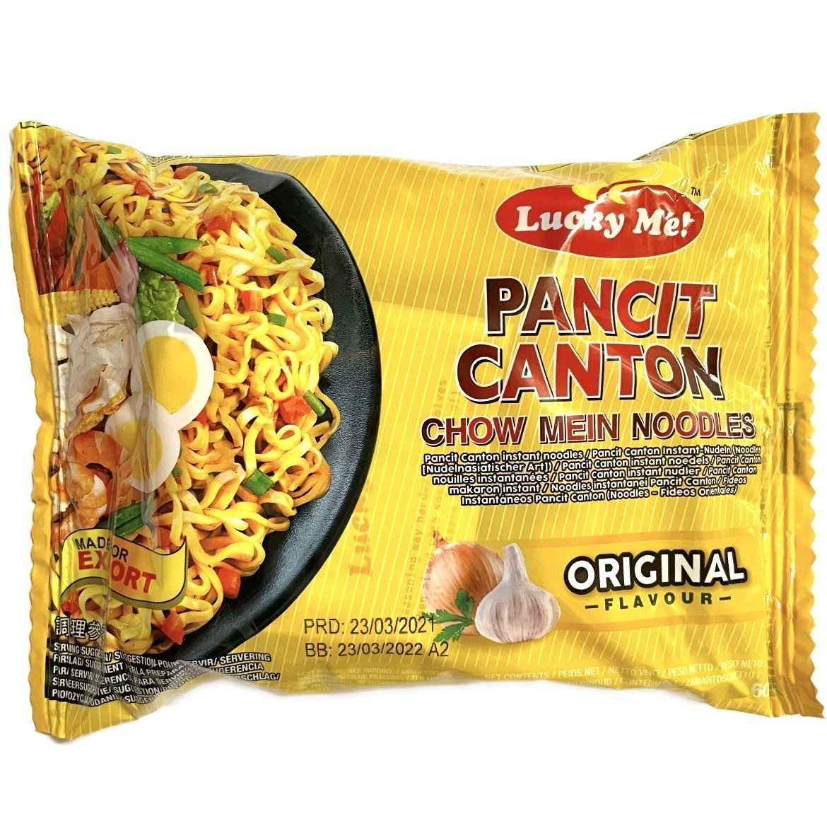 Lucky Me Pancit Canton Original Flavor (Instant Fried Noodle/Chowmien) 1Box (24x60g) 1.44kg - AOS Express