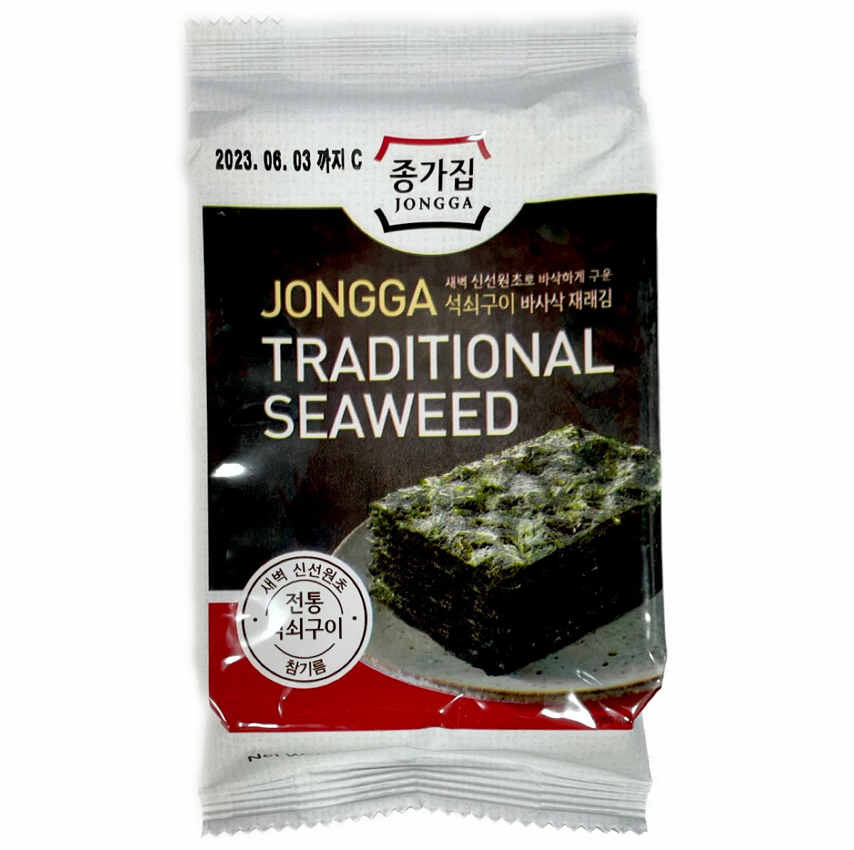 Jongga Traditional Seaweed Seasoned Snacks 4g