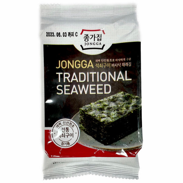 Jongga Traditional Seaweed Seasoned Snacks 4g