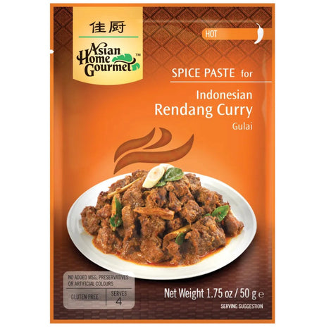 Asian Home Gourmet Spice Paste for Indonesian Rendang Curry (Gulai) 50g - AOS Express