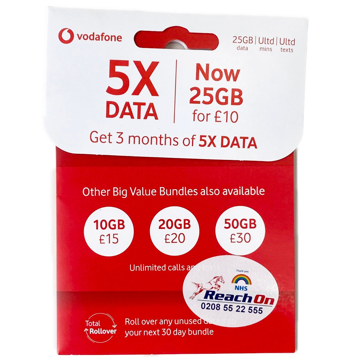 Sim Card Vodafone 5GB Data - AOS Express