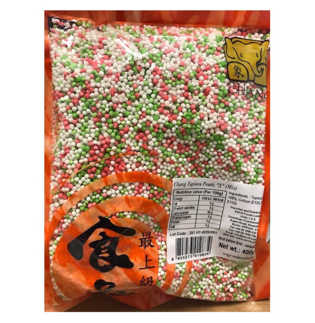 Chang Mix Tapioca Pearl (Mix Colours - Small) 400g - Asian Online Superstore UK