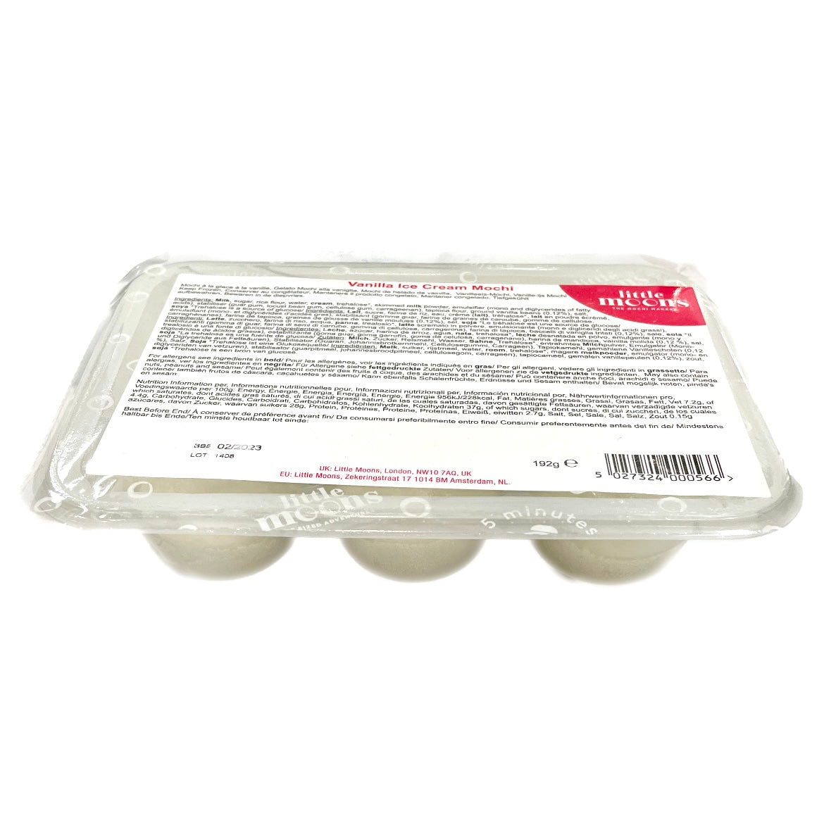 Little Moons Vanilla Mochi Ice Cream (6pc) 192g