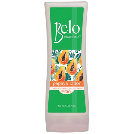 Belo Essentials Papaya Lotion w/ SPF30 200ml - AOS Express