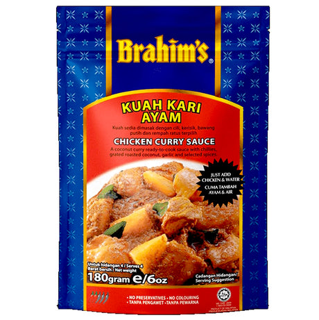 Brahim’s Kuah Kari Ayam (Chicken Curry Sauce) 180g - AOS Express