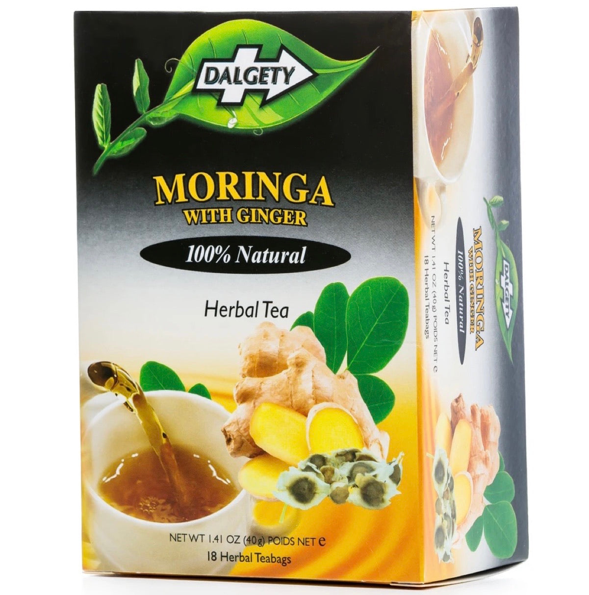 Dalgety Moringa with Ginger Herbal Tea 40g - AOS Express