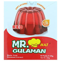 Mr. Gulaman Unflavored Jelly Powder - Red (10 Packs x 24g) 240g - AOS Express