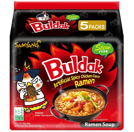 Samyang Hot Chicken Ramen (Stew Type) 5 Packs x 145g - AOS Express