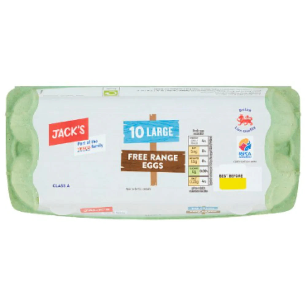 Jack’s Free Range Large Eggs 10pc