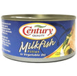 Century Tuna Milkfish Fillet in Vegetable Oil (Bangus) 184g - AOS Express