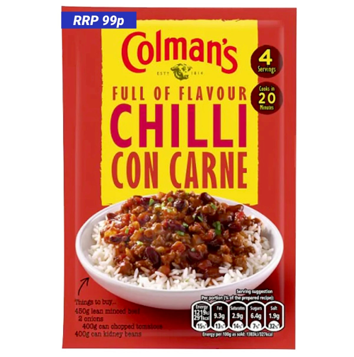 Colman’s Chilli Con Carne 165g