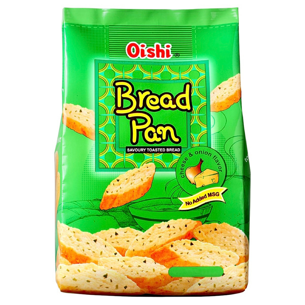 Oishi Bread Pan Savoury Toasted Cheese & Onion 42g