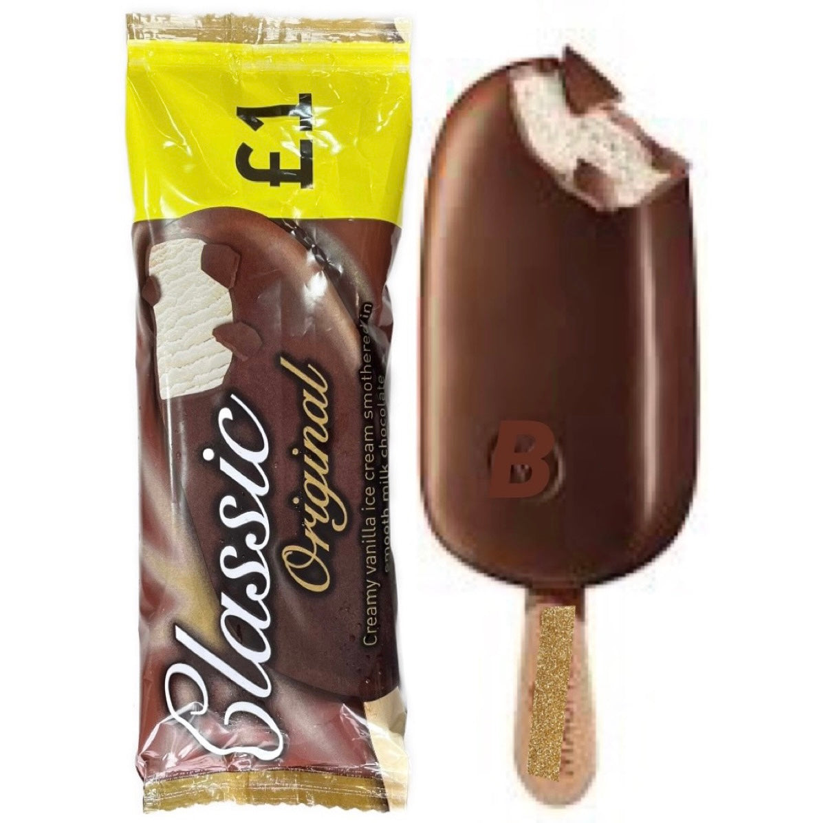 Classic  Original (Milk Chocolate) Ice Cream Sticks 110ml
