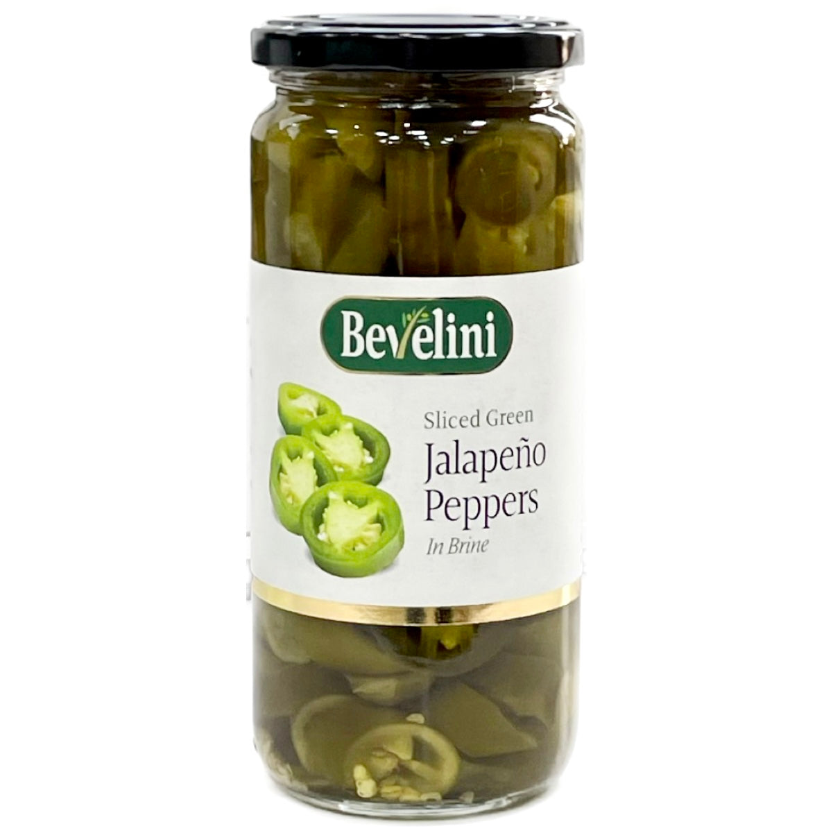 Bevelini Slice Green Jalapeño Pepper in Brine  440g