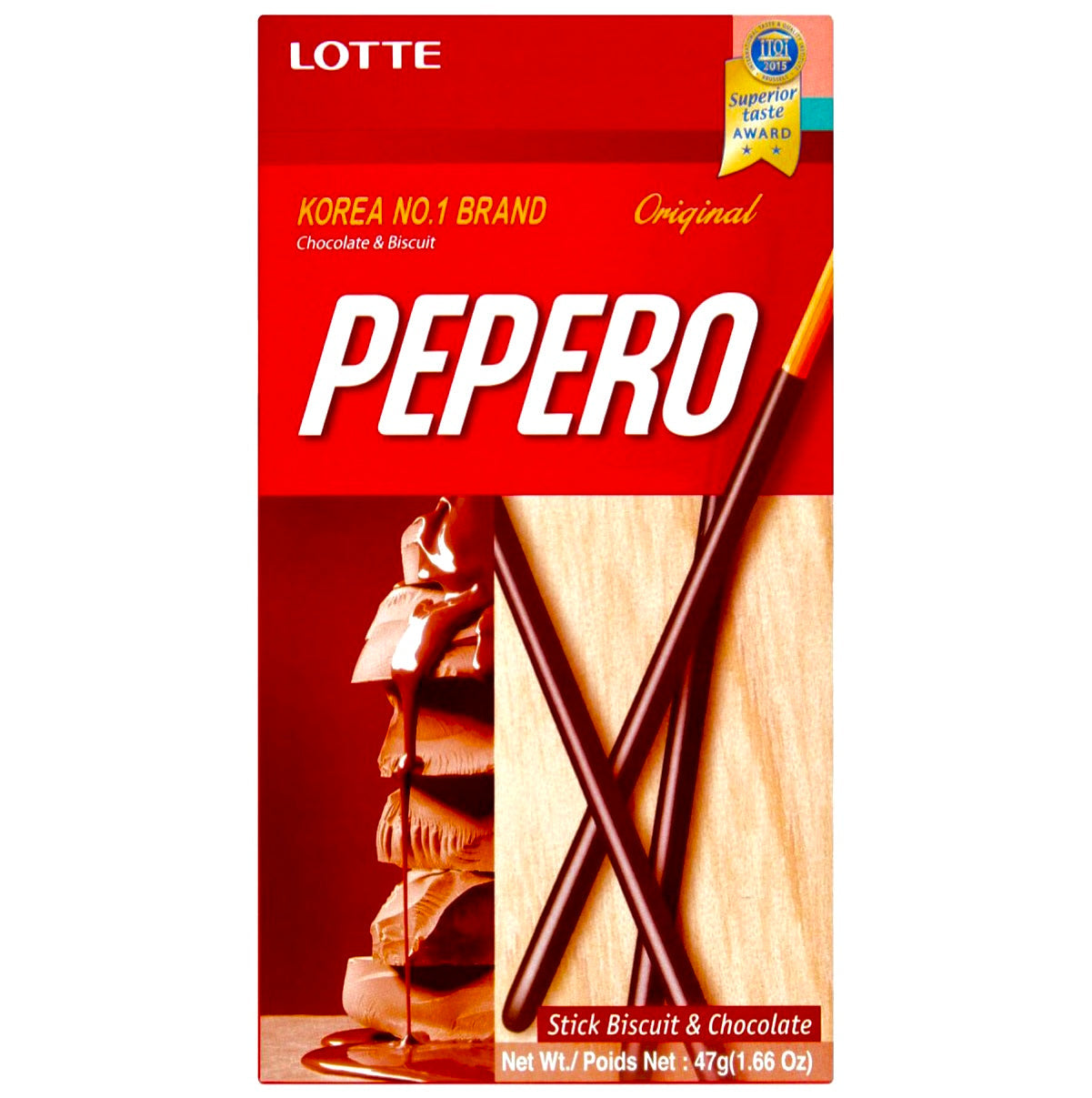 Lotte Pepero Original Flavour Biscuit Sticks 47g