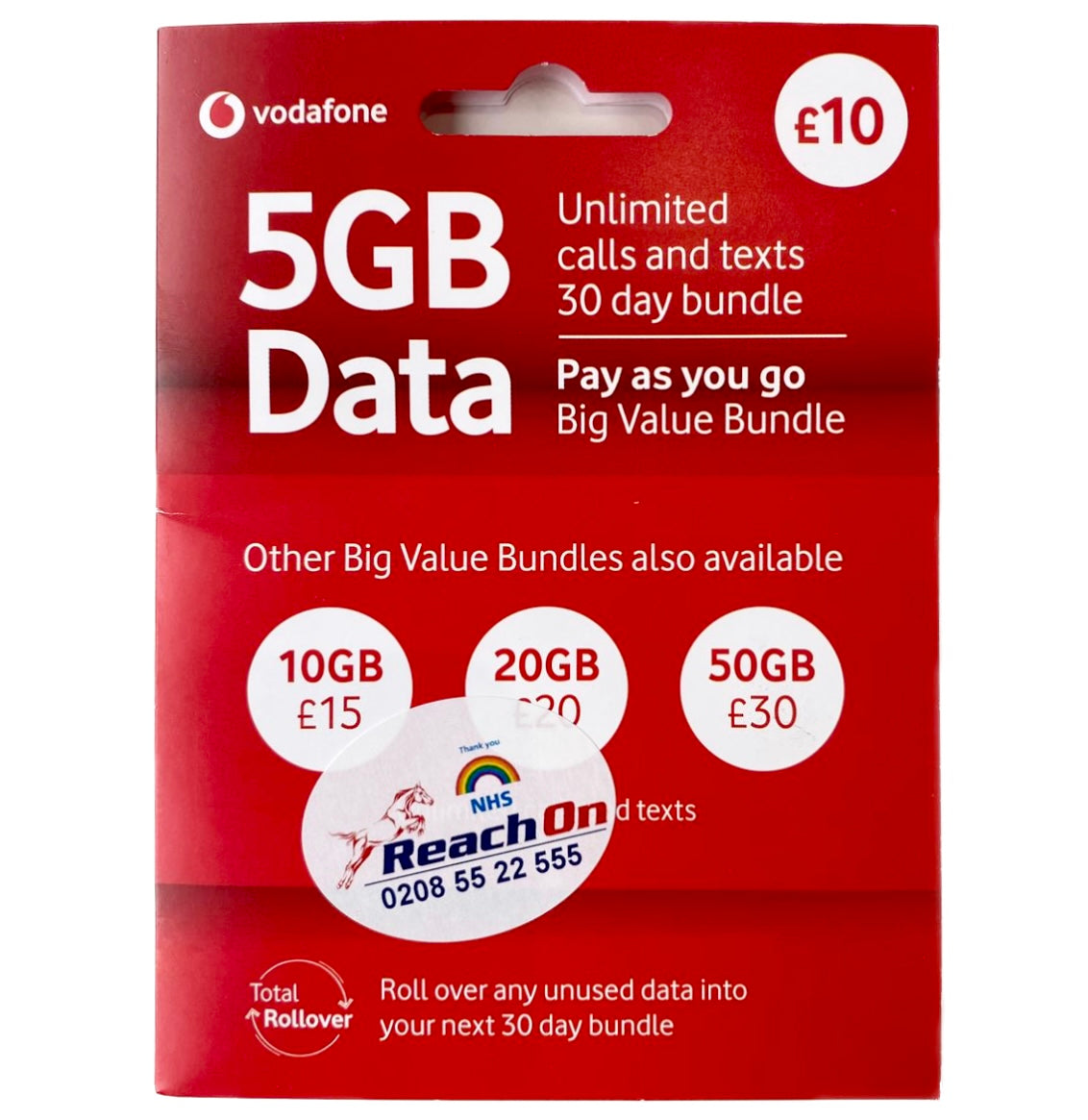 Sim Card Vodafone 5GB Data - AOS Express