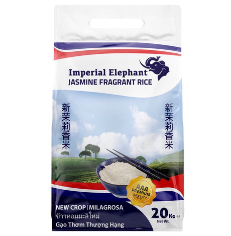 Imperial Elephant Jasmine Fragrant Milagrosa Rice AAA Premium Quality 20kg - Asian Online Superstore UK