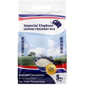 Imperial Elephant Jasmine Milagrosa Rice AAA Premium Quality 5kg | Asian Grocery UK