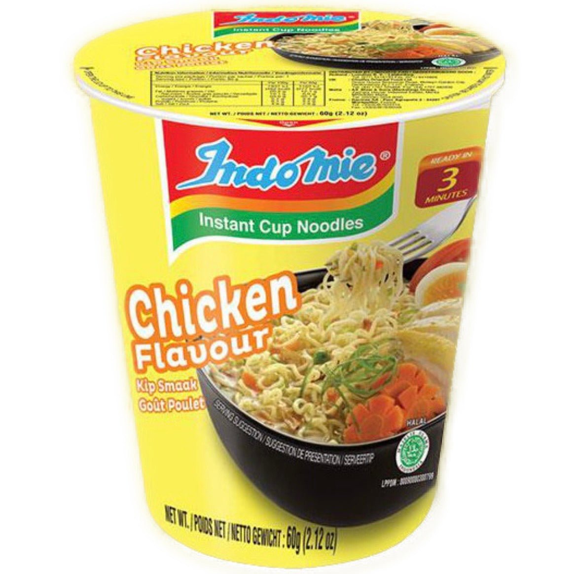 Indo Mie Chicken Flavour Cup Noodles 60g - Asian Online Superstore UK