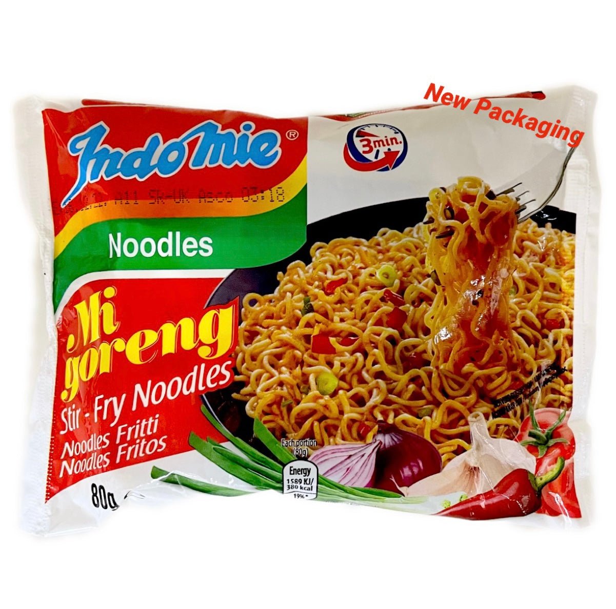 Indo Mie Mi Goreng Fried Noodles 1Box (40x80g) 3.2kg - Asian Online Superstore UK