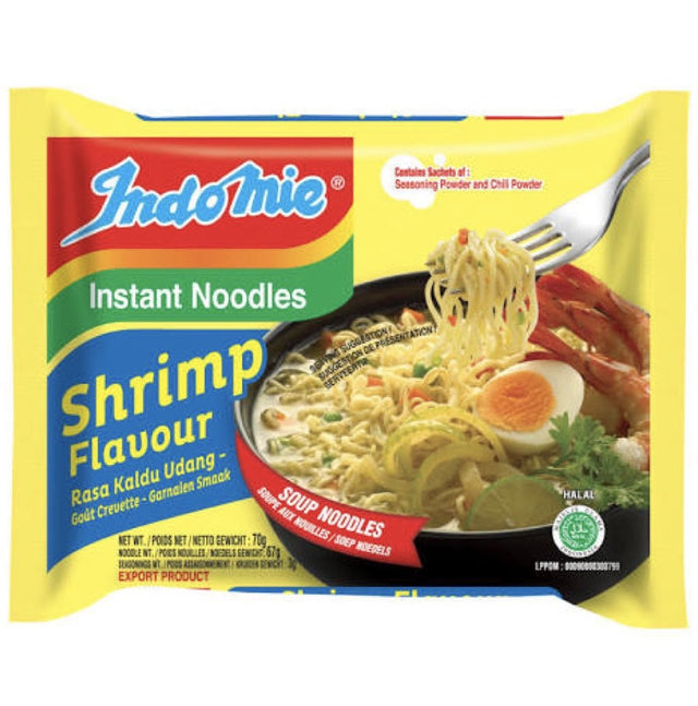 Indo Mie Shrimp Flavour Instant Noodle 70g - Asian Online Superstore UK