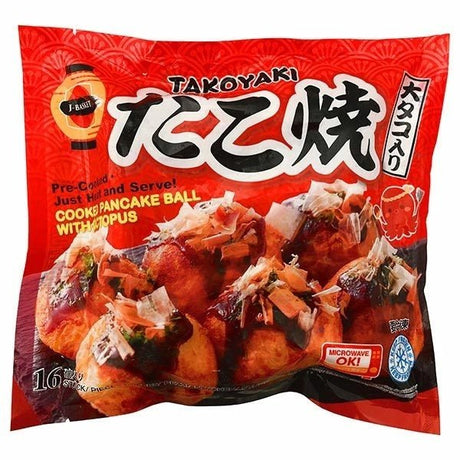 J - Basket Takoyaki 16pc (Cooked Pancake Ball with Octopus) 480g - Asian Online Superstore UK